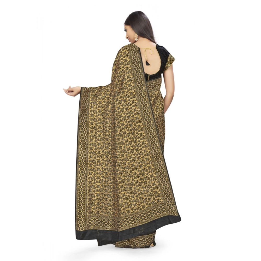 generic women's banarasi silk saree (black,5 6 mtrs) generic women's banarasi silk saree (black,5 6 mtrs)