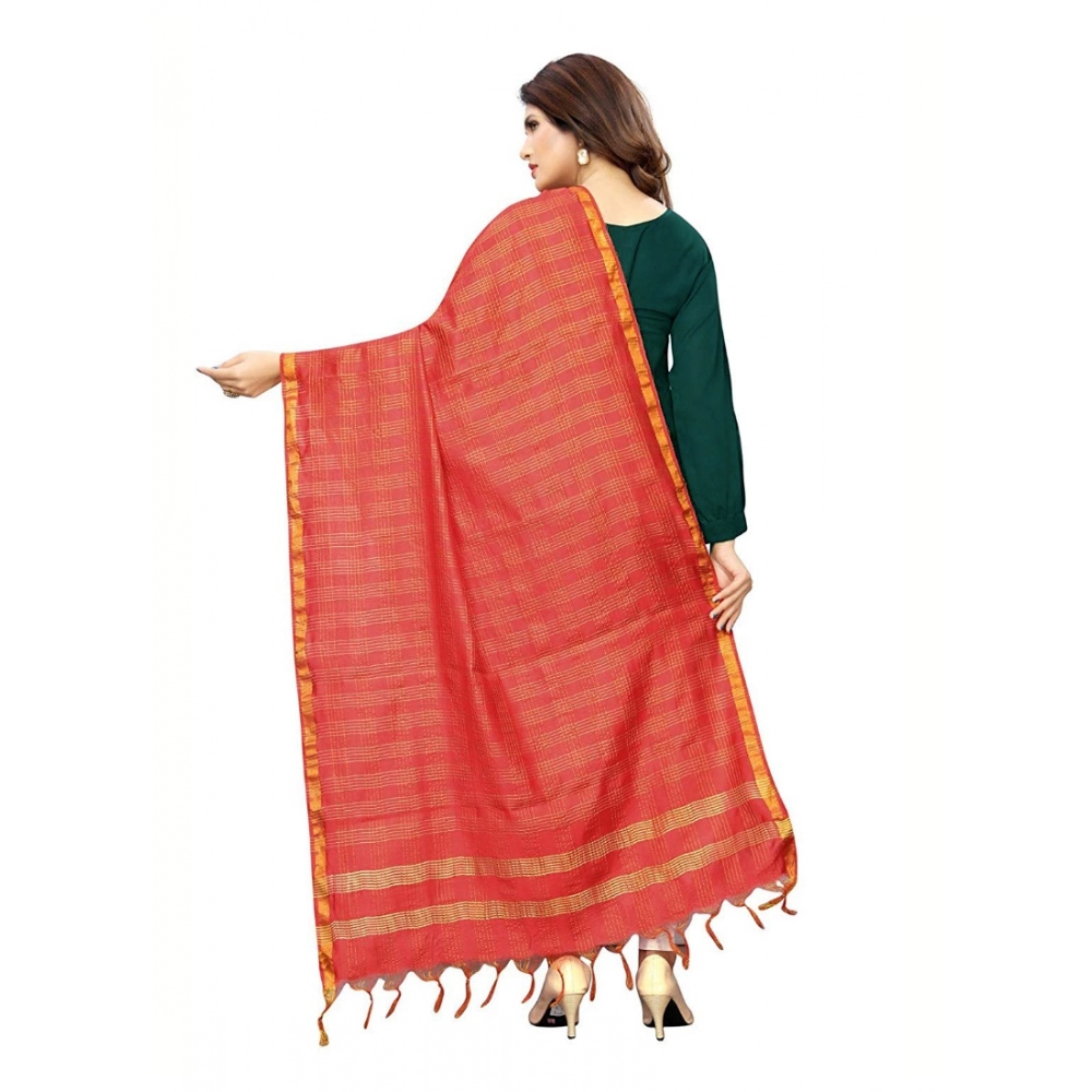 generic women's cotton jari woven work dupatta (red, length:2 2.4 mtr) generic women's cotton jari woven work dupatta (red, length:2 2.4 mtr)