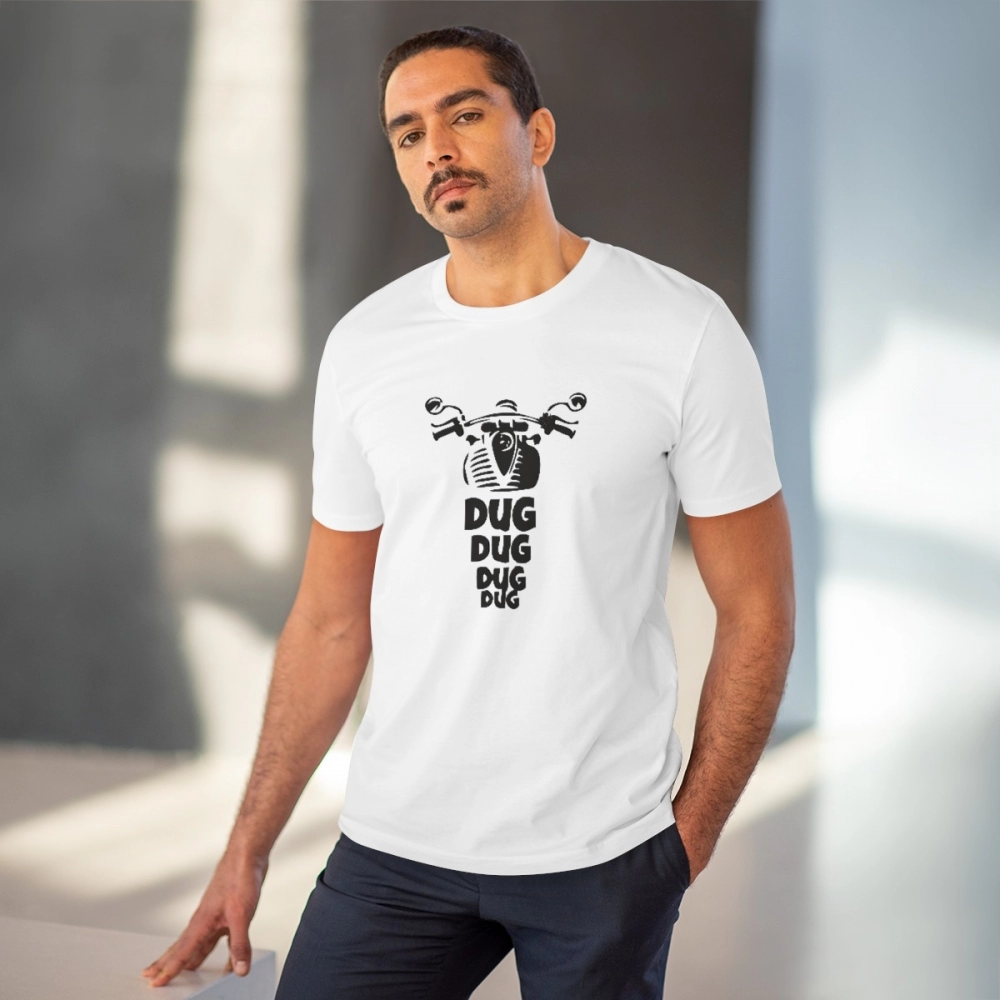 generic men's pc cotton bike ride design printed t shirt (color: white, thread count: 180gsm) generic men's pc cotton bike ride design printed t shirt (color: white, thread count: 180gsm)