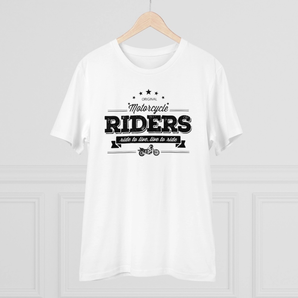 generic men's pc cotton bike ride design printed t shirt (color: white, thread count: 180gsm) generic men's pc cotton bike ride design printed t shirt (color: white, thread count: 180gsm)