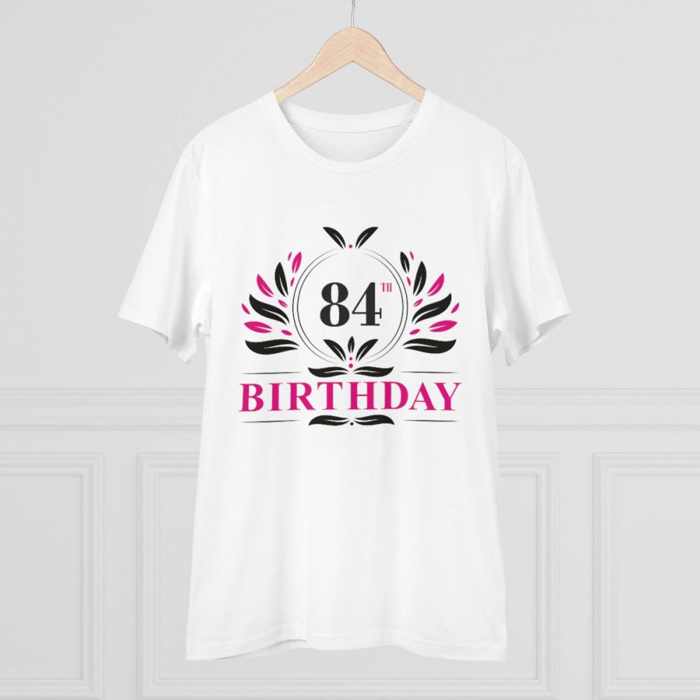 generic men's pc cotton 84th birthday printed t shirt (color: white, thread count: 180gsm) generic men's pc cotton 84th birthday printed t shirt (color: white, thread count: 180gsm)
