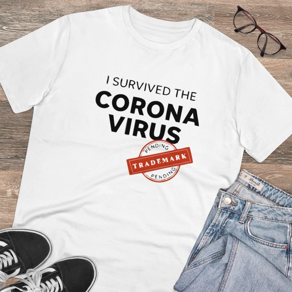 generic men's pc cotton i survived corona virus printed t shirt (color: white, thread count: 180gsm) generic men's pc cotton i survived corona virus printed t shirt (color: white, thread count: 180gsm)