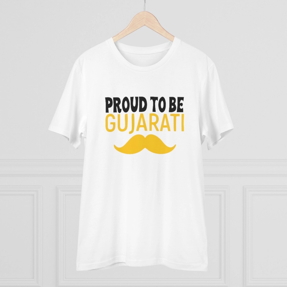 generic men's pc cotton proud to be gujarati printed t shirt (color: white, thread count: 180gsm) generic men's pc cotton proud to be gujarati printed t shirt (color: white, thread count: 180gsm)