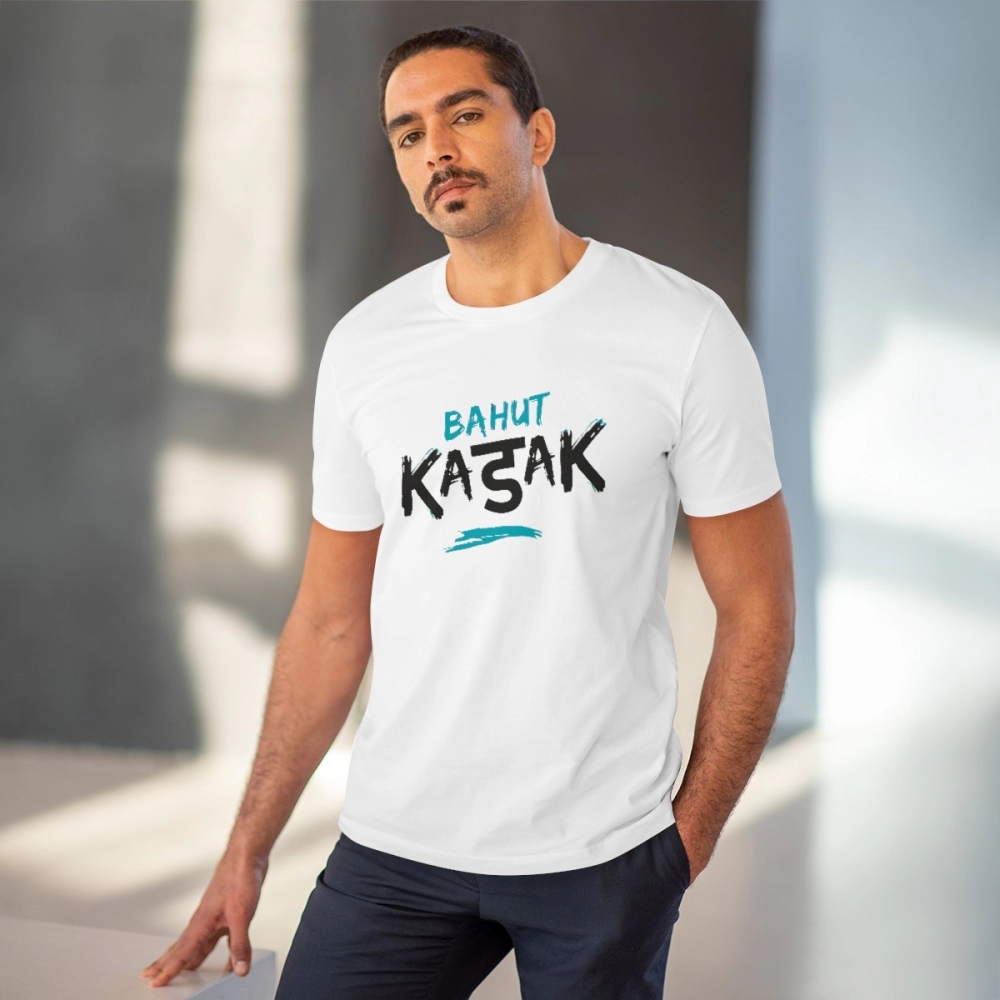 generic men's pc cotton bahot kadak printed t shirt (color: white, thread count: 180gsm) generic men's pc cotton bahot kadak printed t shirt (color: white, thread count: 180gsm)