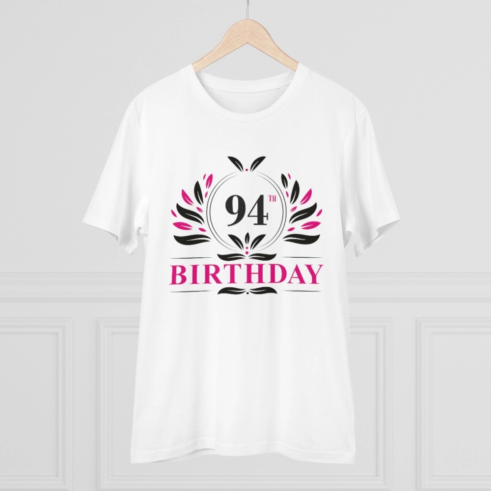 generic men's pc cotton 94th birthday printed t shirt (color: white, thread count: 180gsm) generic men's pc cotton 94th birthday printed t shirt (color: white, thread count: 180gsm)