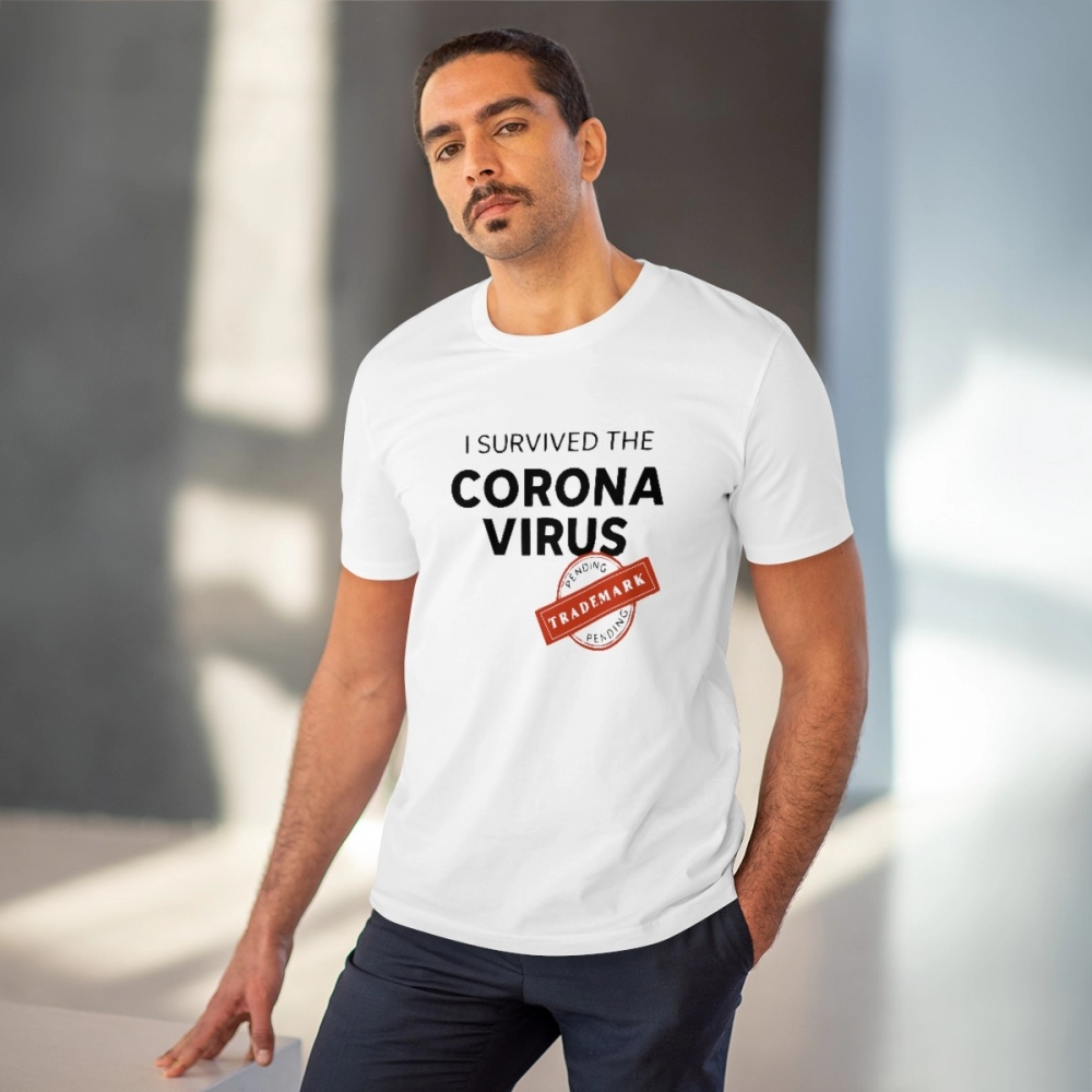 generic men's pc cotton i survived corona virus printed t shirt (color: white, thread count: 180gsm) generic men's pc cotton i survived corona virus printed t shirt (color: white, thread count: 180gsm)