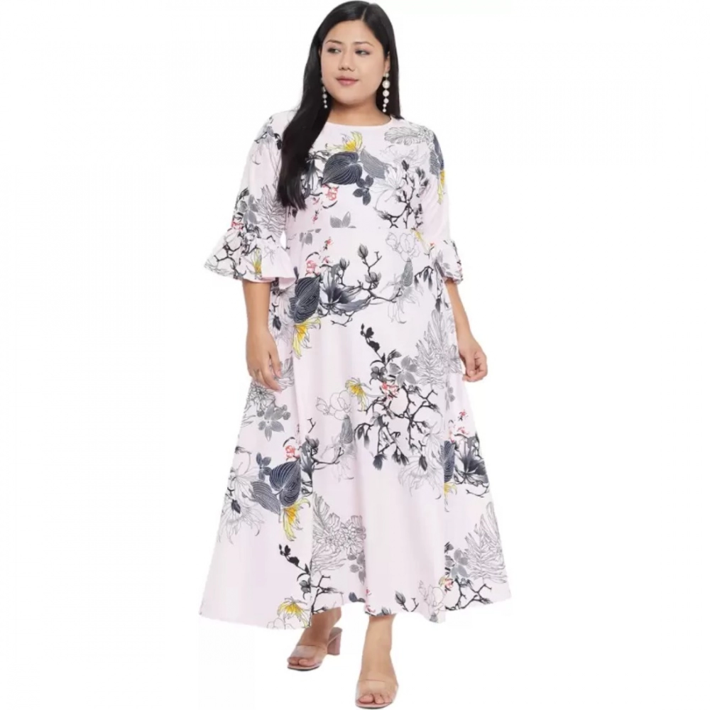generic women's fit and flare white dress (color:white, material:polyester) generic women's fit and flare white dress (color:white, material:polyester)