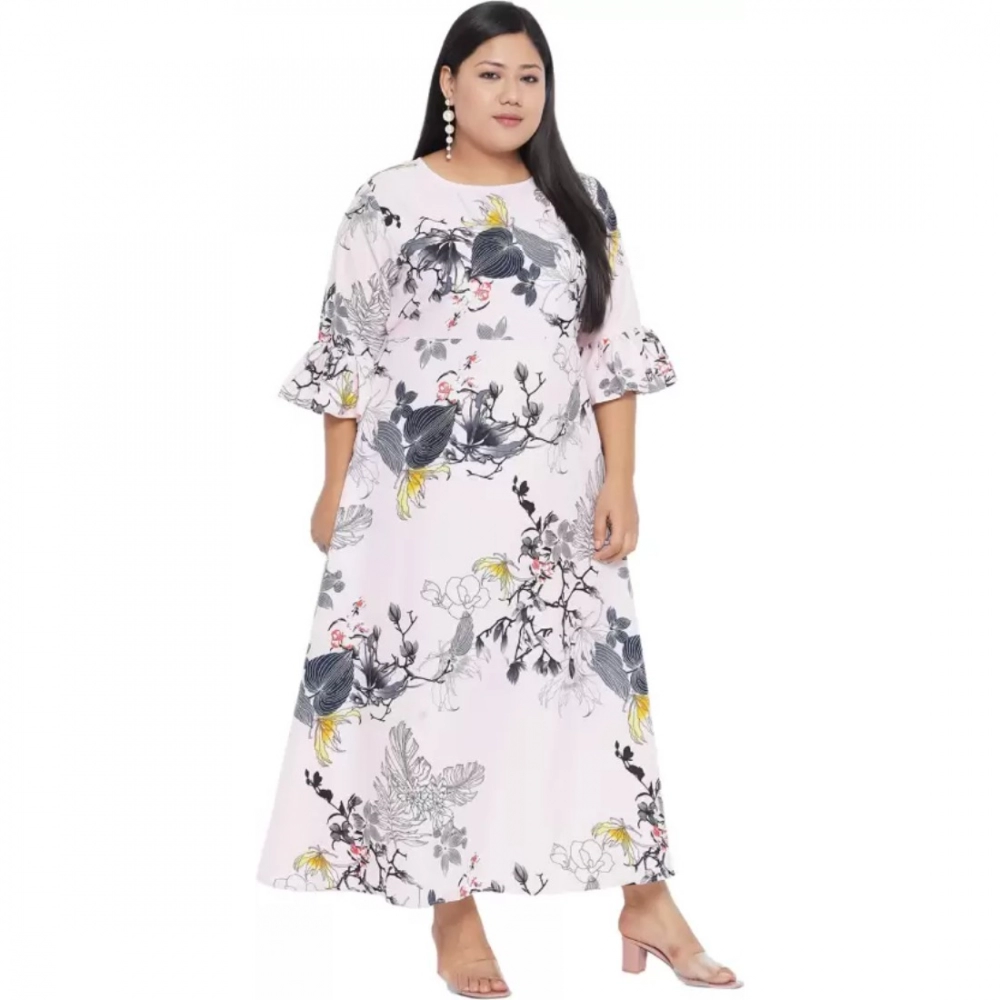 generic women's fit and flare white dress (color:white, material:polyester) generic women's fit and flare white dress (color:white, material:polyester)