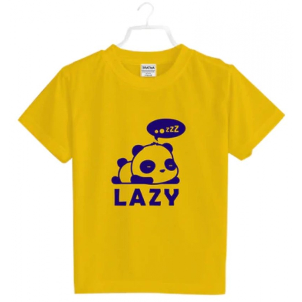generic boys cotton lazy half sleeve tshirt (mustard) generic boys cotton lazy half sleeve tshirt (mustard)