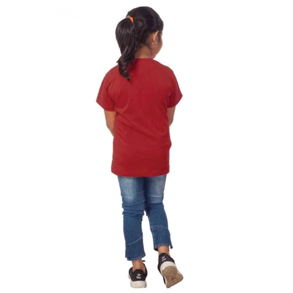 generic girls cotton drama queen half sleeve tshirt (maroon) generic girls cotton drama queen half sleeve tshirt (maroon)