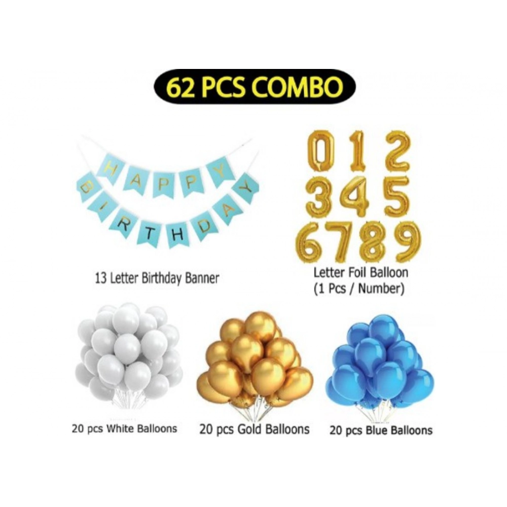 generic 3rd year decoration kit for boy and girl with banner and balloons (blue) generic 3rd year decoration kit for boy and girl with banner and balloons (blue)