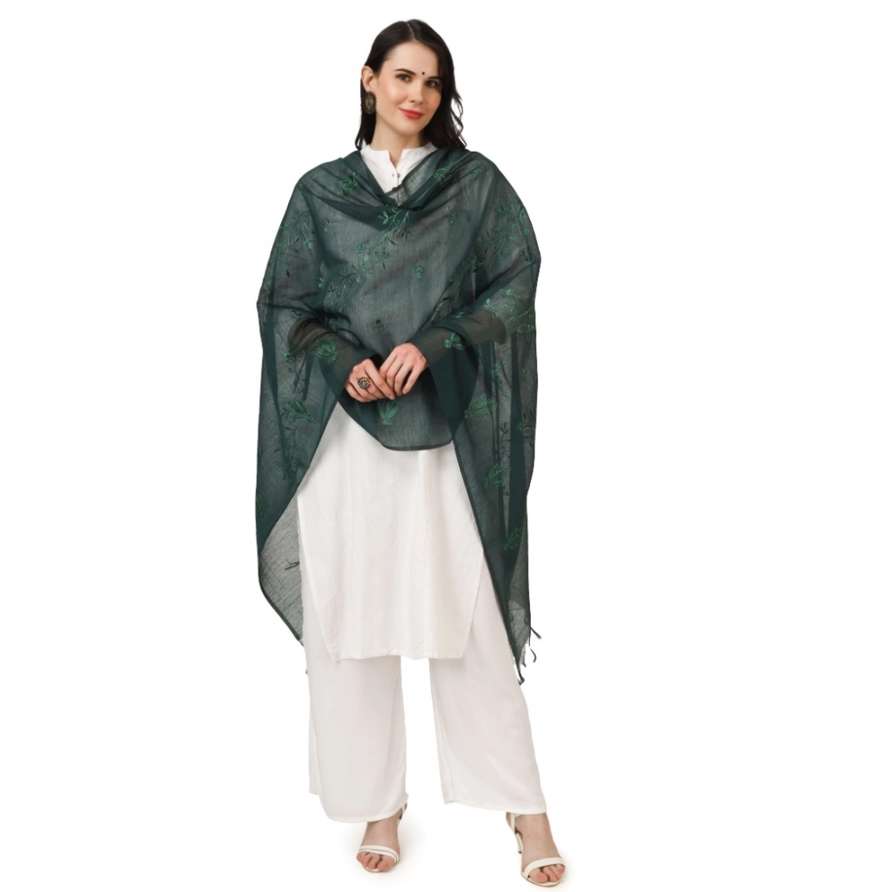generic women's cotton embroidered dupatta (green, length: 2.25 to 2.50 mtr) generic women's cotton embroidered dupatta (green, length: 2.25 to 2.50 mtr)