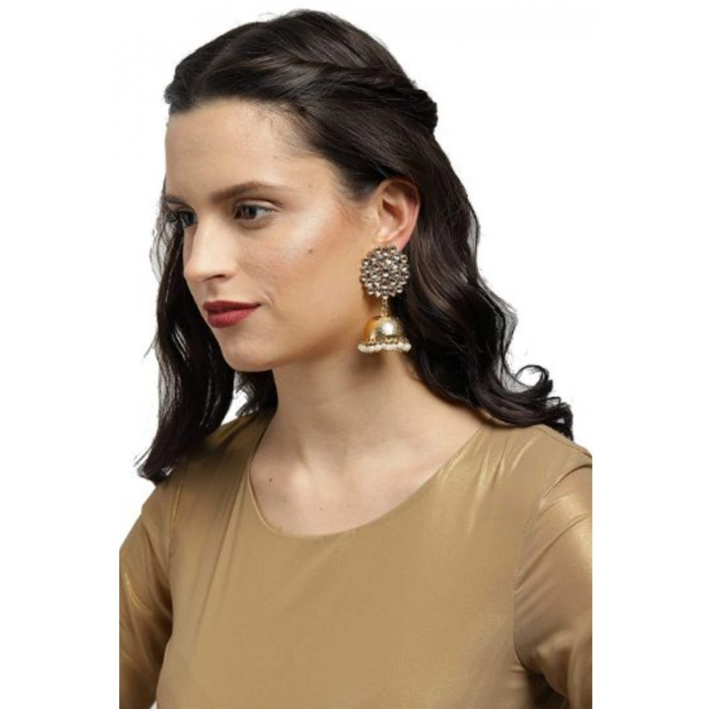 generic women's rose gold plated alloy earrings (white) generic women's rose gold plated alloy earrings (white)