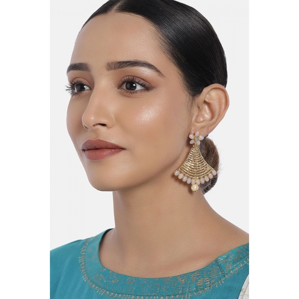 generic women's rose gold plated alloy earrings (gold) generic women's rose gold plated alloy earrings (gold)