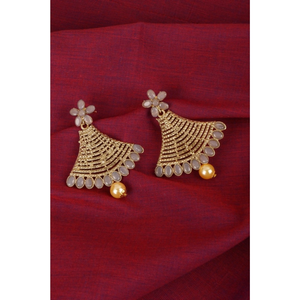 generic women's rose gold plated alloy earrings (gold) generic women's rose gold plated alloy earrings (gold)