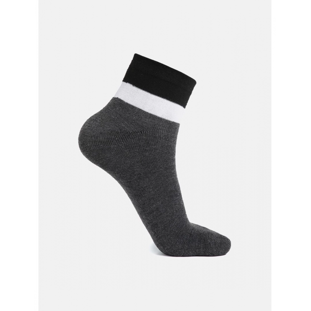 generic 5 pairs men's casual cotton blended solid ankle length socks (assorted) generic 5 pairs men's casual cotton blended solid ankle length socks (assorted)