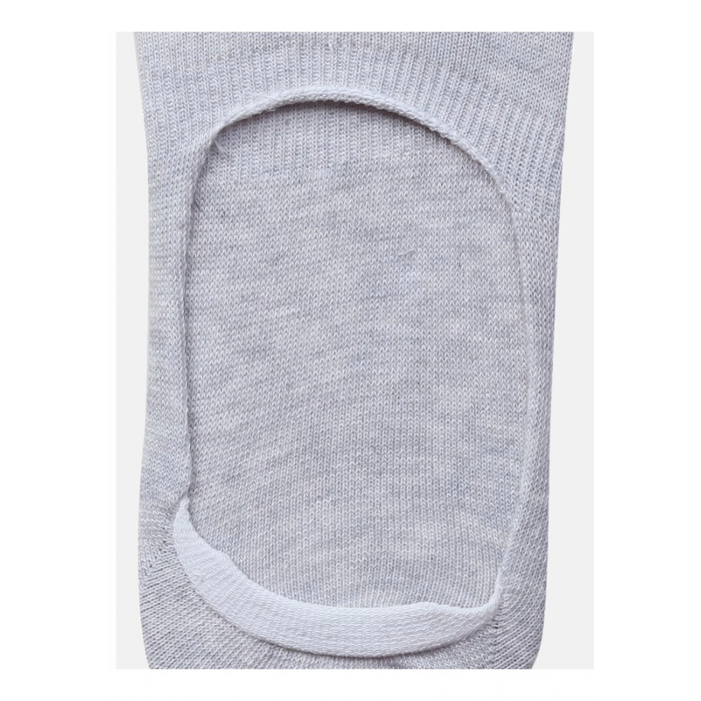 generic 5 pairs unisex casual cotton blended solid no show socks (light grey) generic 5 pairs unisex casual cotton blended solid no show socks (light grey)