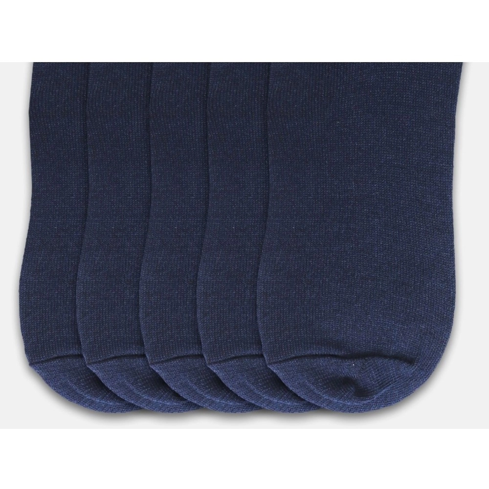 generic 5 pairs unisex casual cotton blended solid ankle length socks (navy) generic 5 pairs unisex casual cotton blended solid ankle length socks (navy)