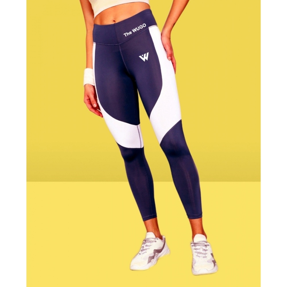 generic women's polyster solid sport leggings (purple) generic women's polyster solid sport leggings (purple)