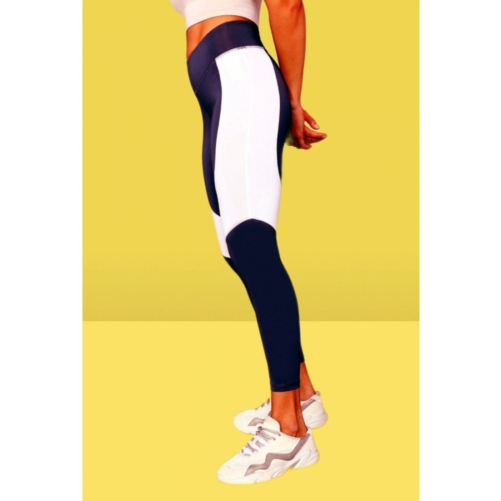 generic women's polyster solid sport leggings (purple) generic women's polyster solid sport leggings (purple)