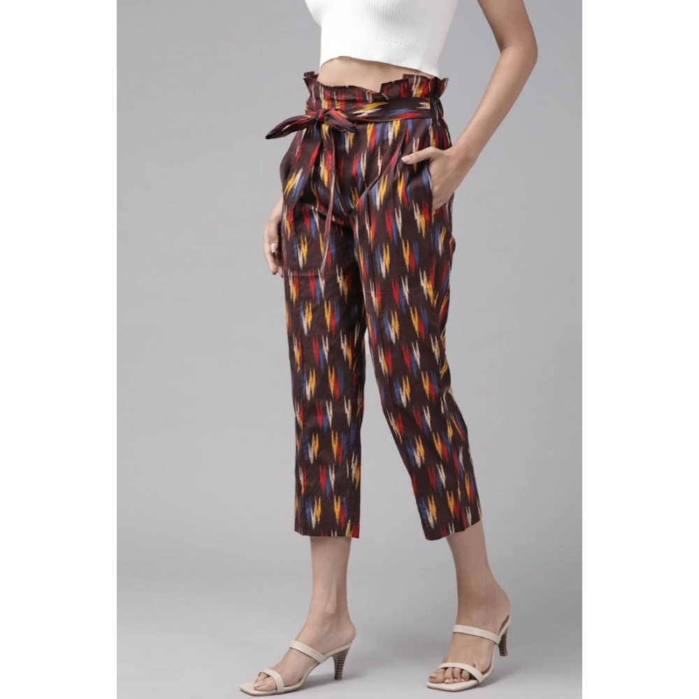 generic women's casual printed cotton trouser pant (multicolor) generic women's casual printed cotton trouser pant (multicolor)