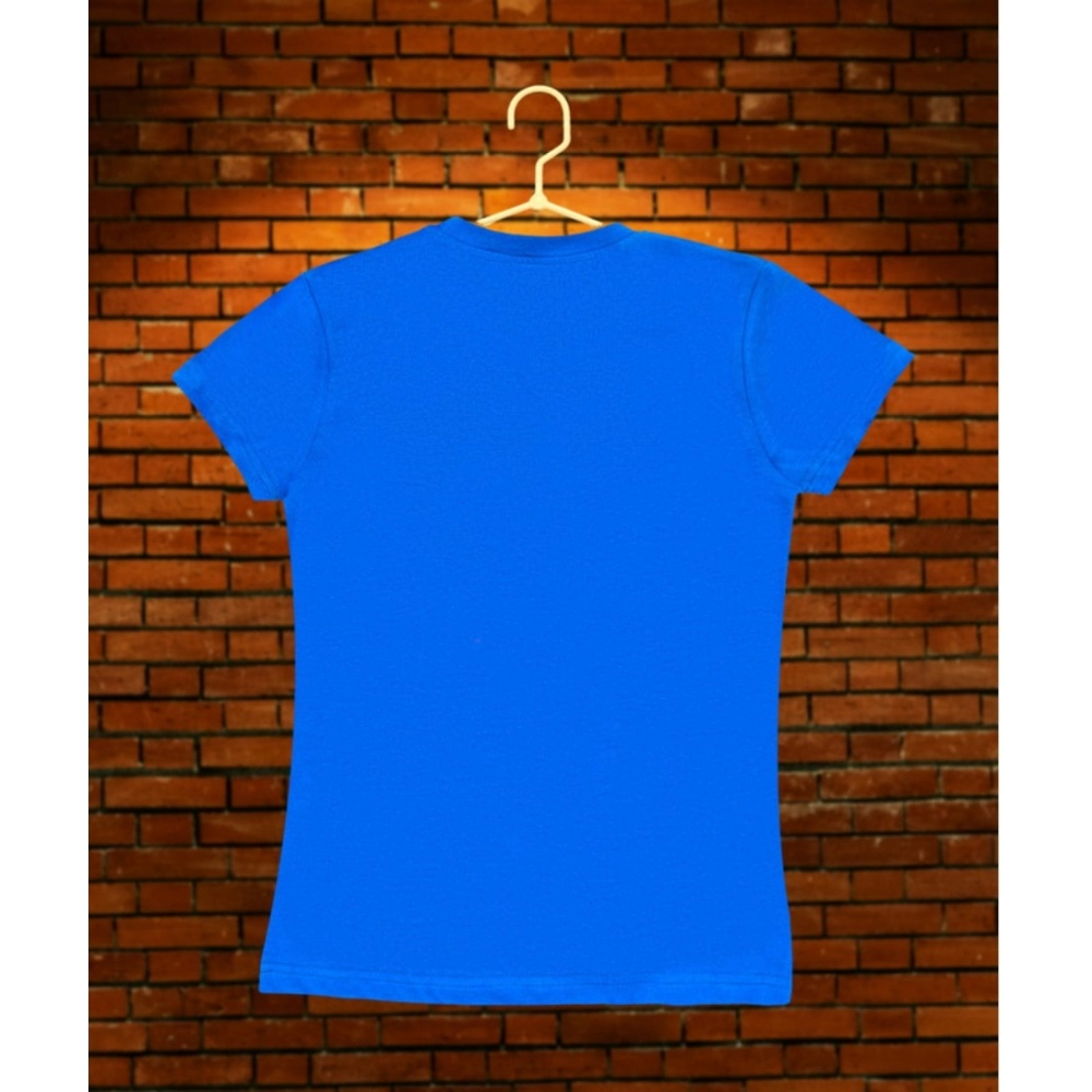 generic girl's casual short sleeve pom pom balls cotton t shirt (royal blue) generic girl's casual short sleeve pom pom balls cotton t shirt (royal blue)