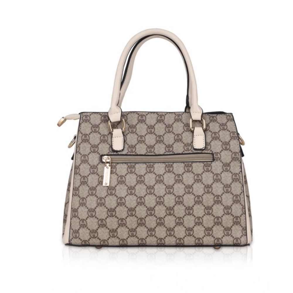 generic women's faux leather printed handbag (beige) generic women's faux leather printed handbag (beige)