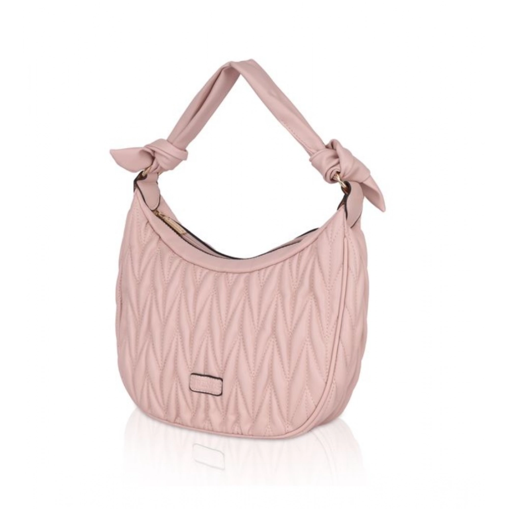 generic women's faux leather textured handbag (pink) generic women's faux leather textured handbag (pink)