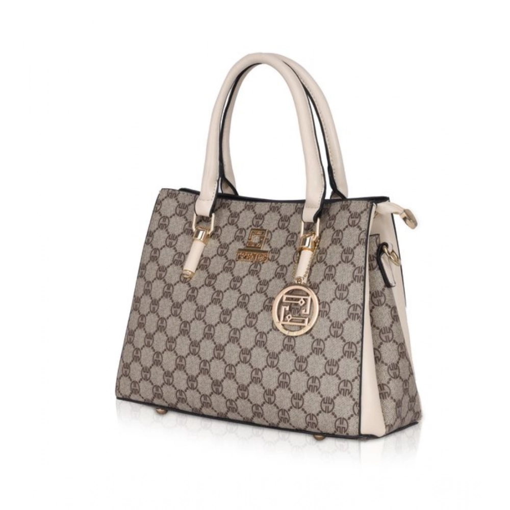 generic women's faux leather printed handbag (beige) generic women's faux leather printed handbag (beige)