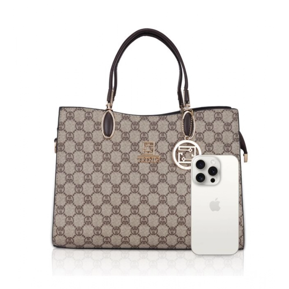 generic women's faux leather printed handbag (coffee) generic women's faux leather printed handbag (coffee)