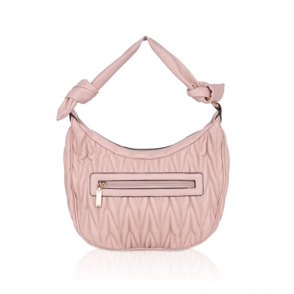 generic women's faux leather textured handbag (pink) generic women's faux leather textured handbag (pink)