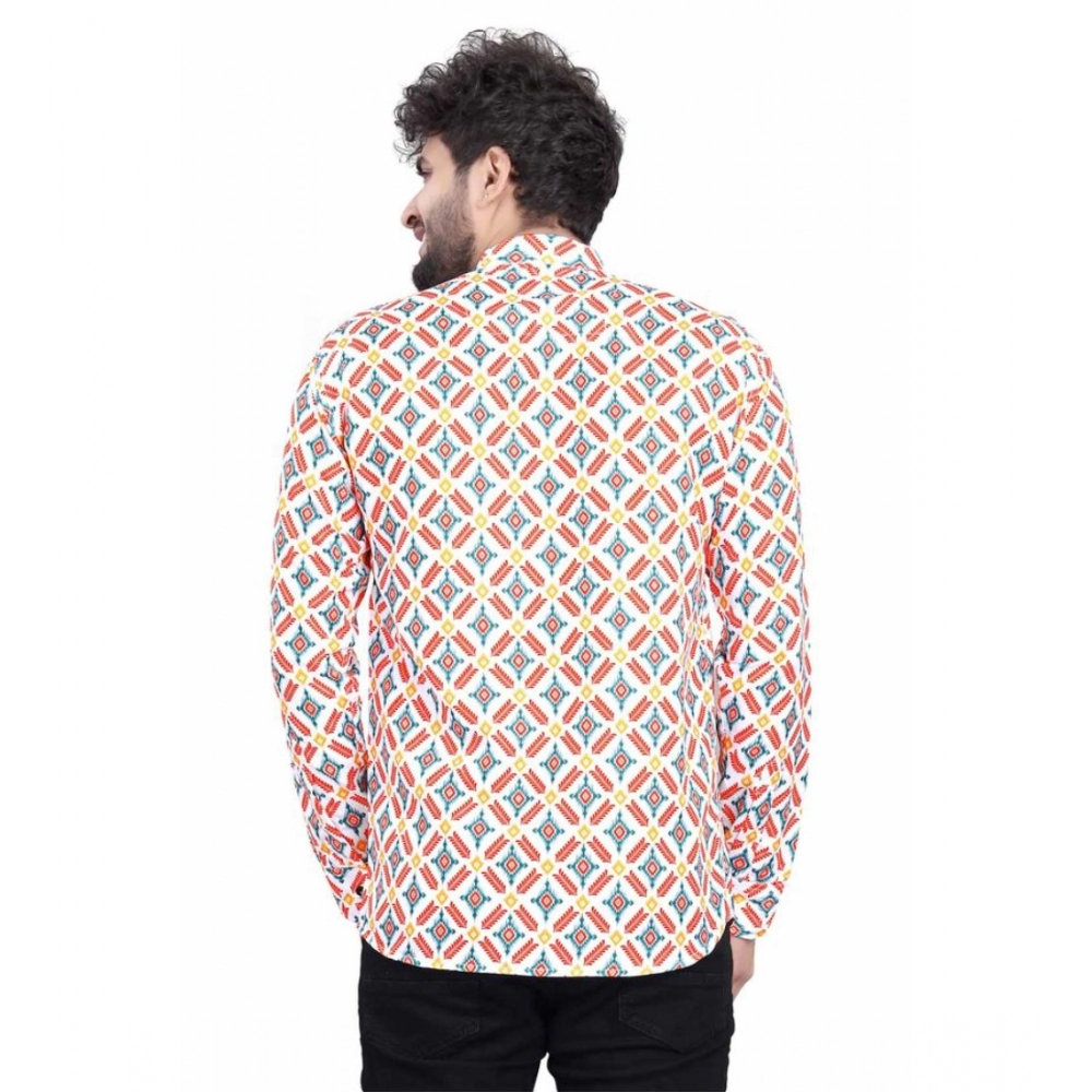 generic men's cotton blended printed full sleeve shortkurta (multicolor) generic men's cotton blended printed full sleeve shortkurta (multicolor)