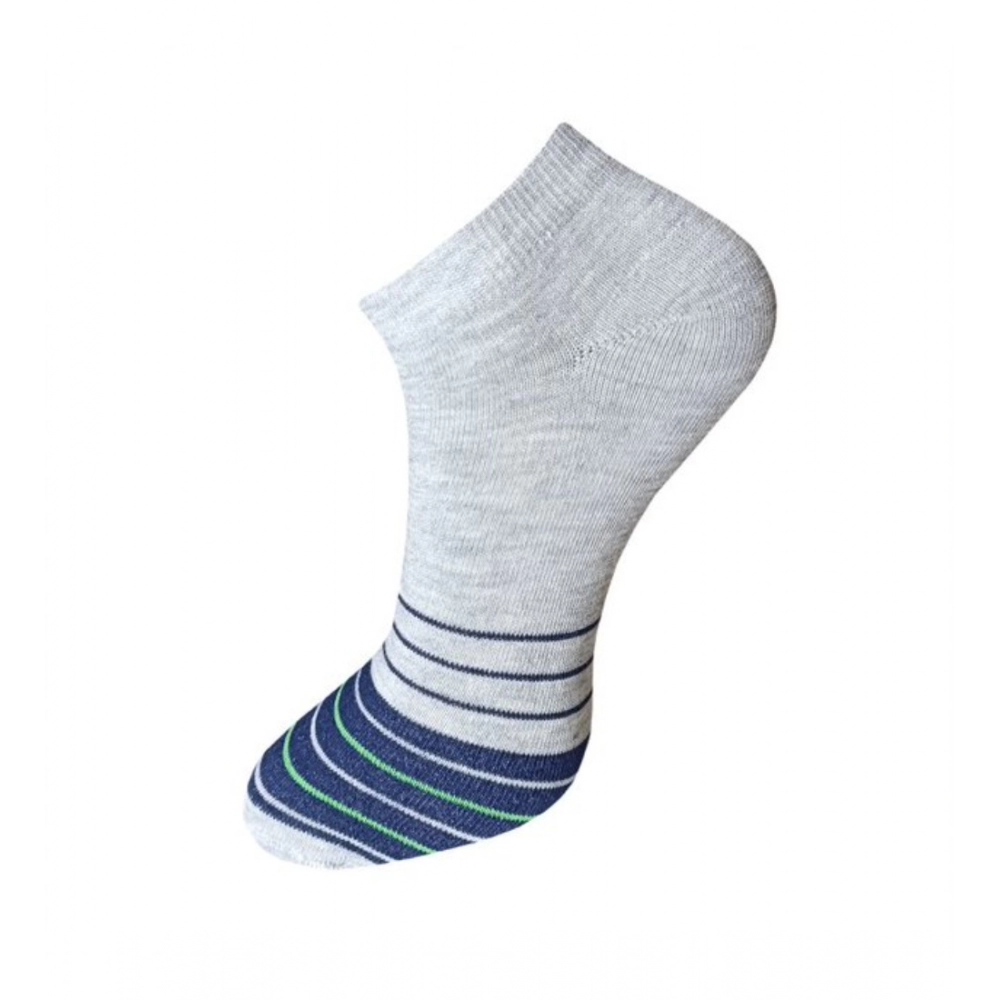 generic 3 pair set unisex casual cotton striped ankle length socks (multicolor) generic 3 pair set unisex casual cotton striped ankle length socks (multicolor)