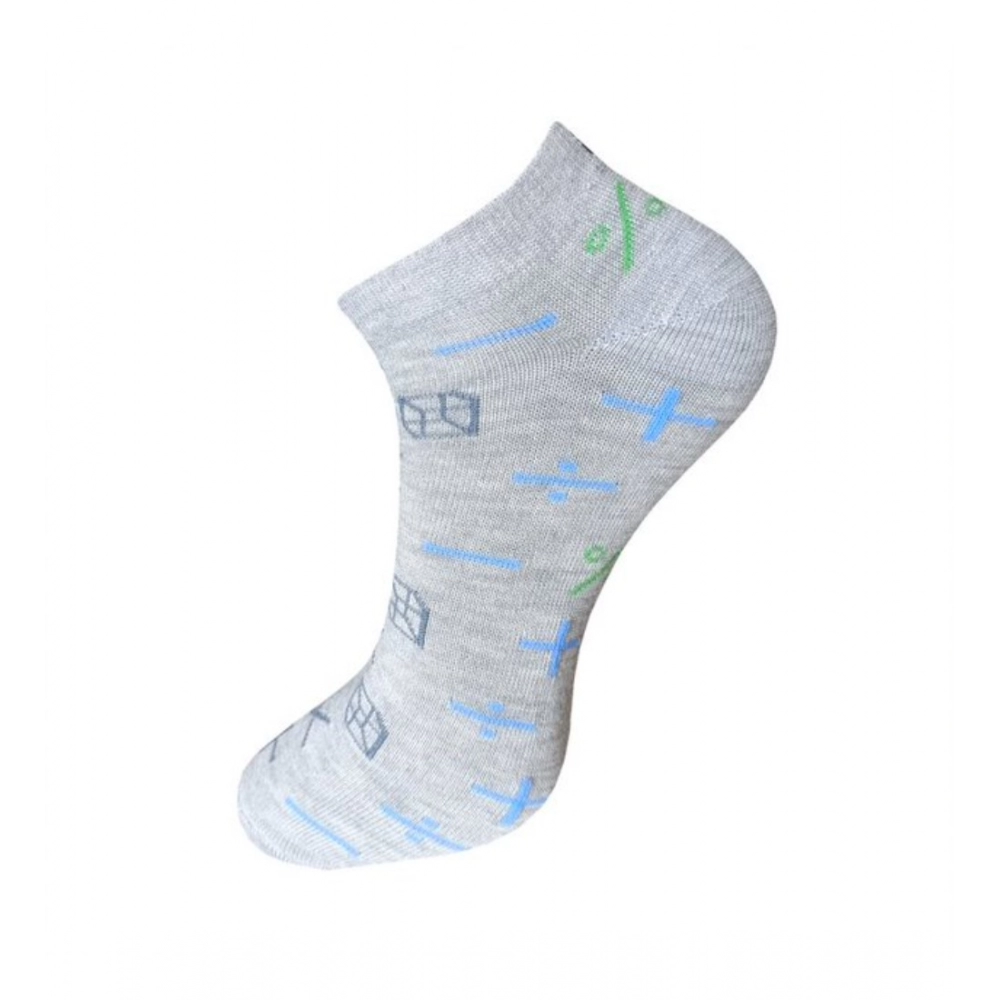 generic 3 pair set unisex casual cotton printed ankle length socks (multicolor) generic 3 pair set unisex casual cotton printed ankle length socks (multicolor)
