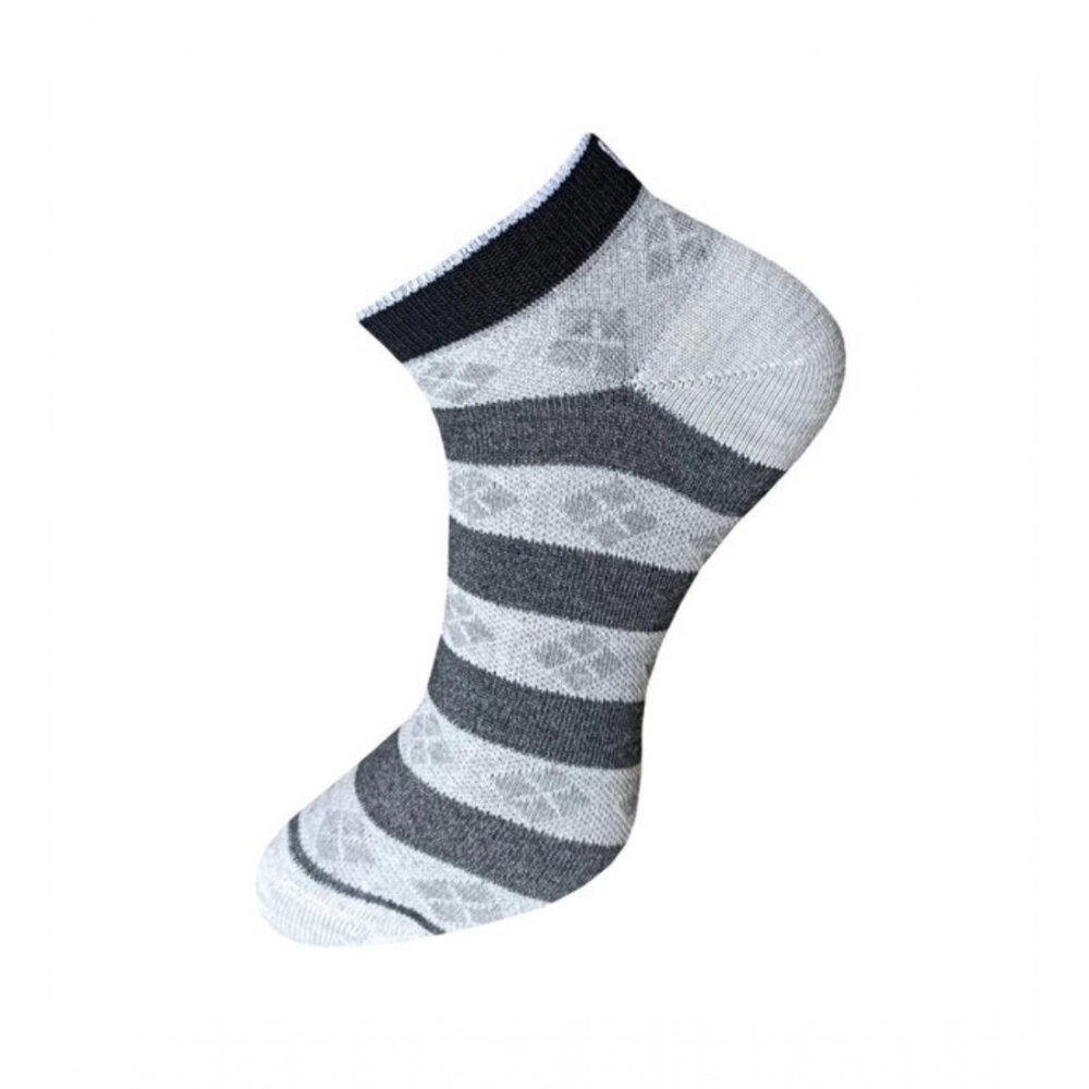generic 3 pair set unisex casual cotton printed ankle length socks (multicolor) generic 3 pair set unisex casual cotton printed ankle length socks (multicolor)