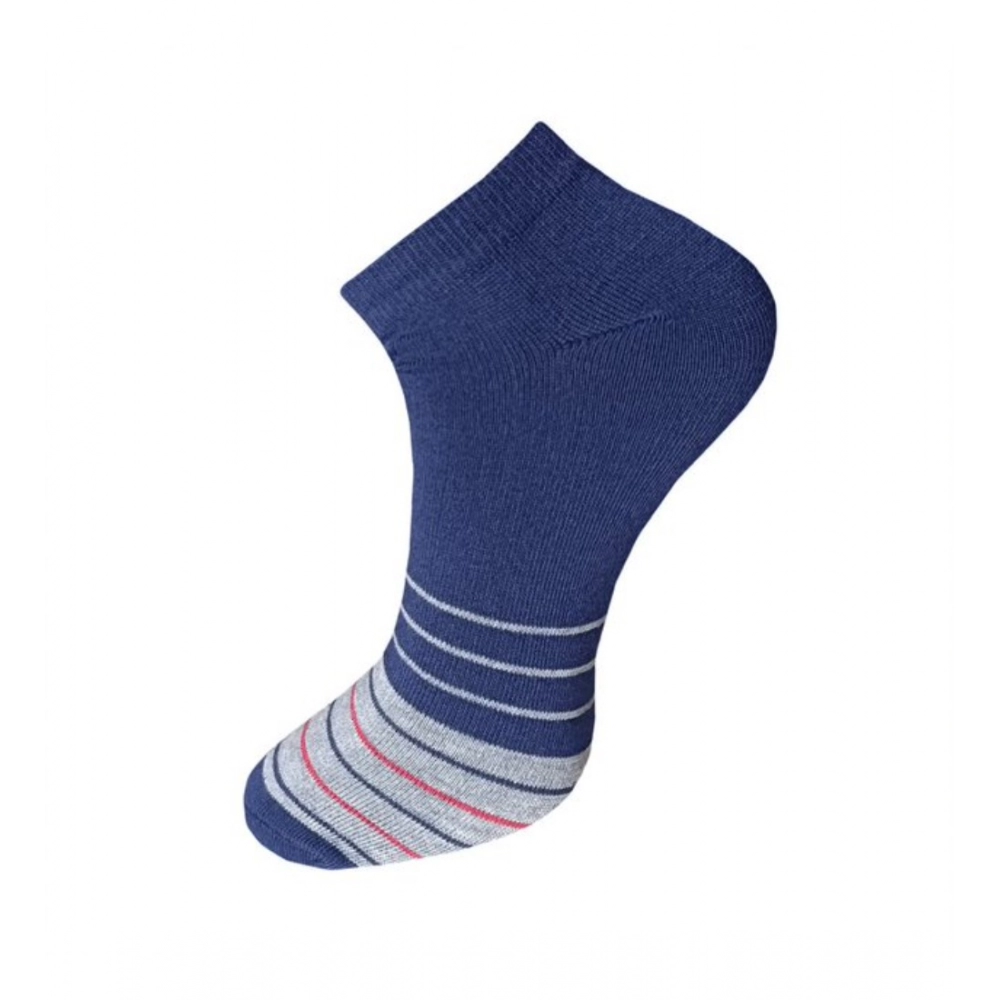 generic 3 pair set unisex casual cotton striped ankle length socks (multicolor) generic 3 pair set unisex casual cotton striped ankle length socks (multicolor)