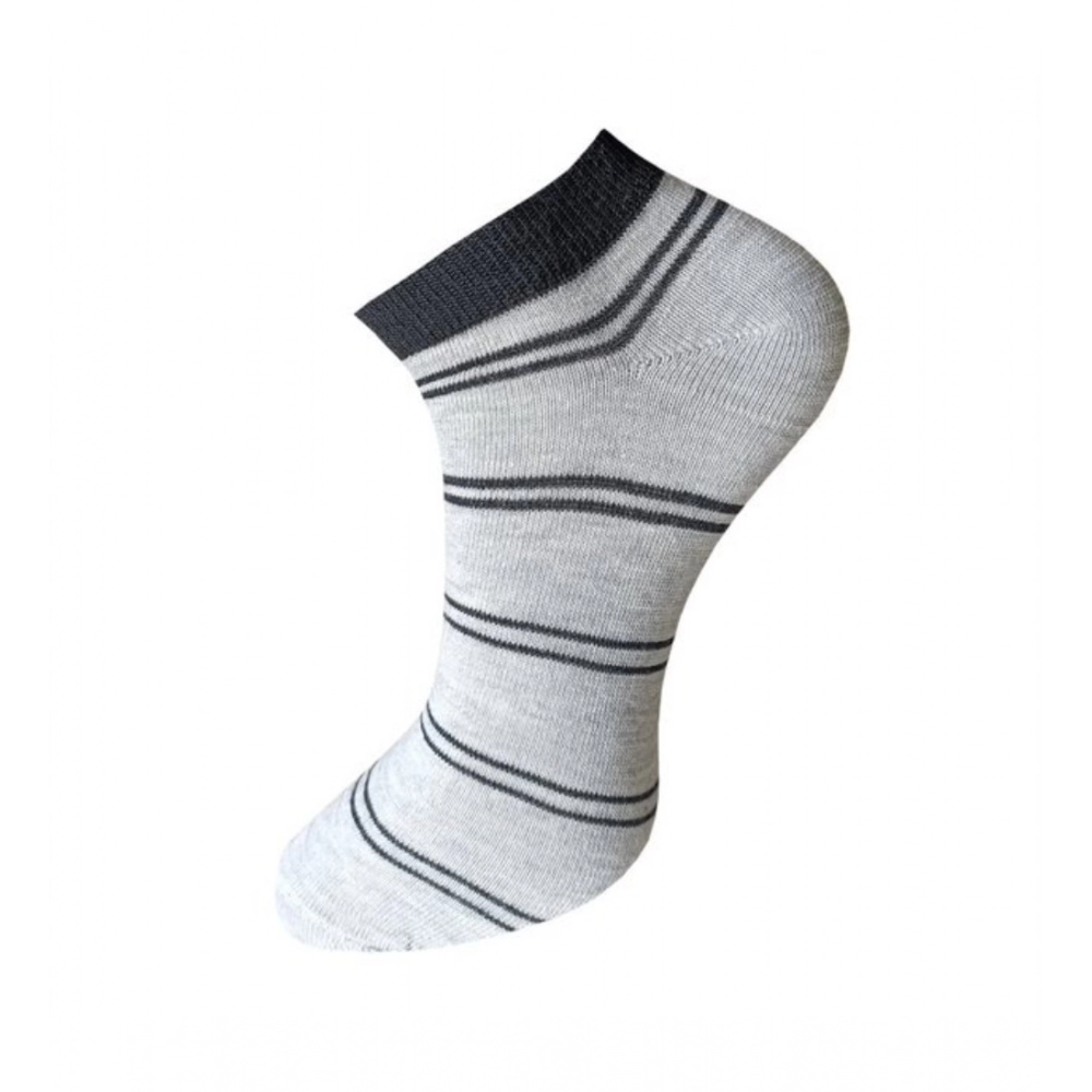 generic 3 pair set unisex casual cotton striped ankle length socks (multicolor) generic 3 pair set unisex casual cotton striped ankle length socks (multicolor)