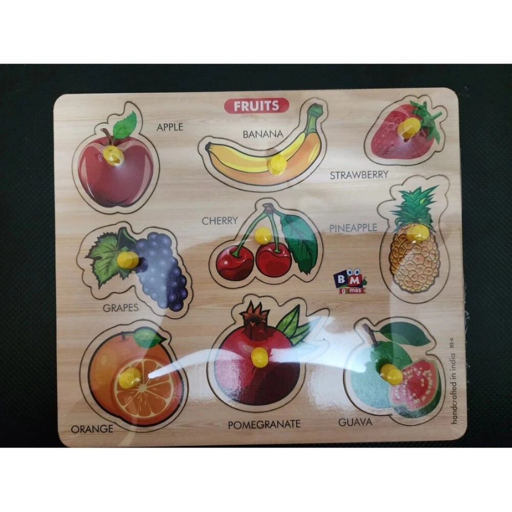 wooden puzzle fruits | wood | educational toys | 3+ years wooden puzzle fruits | wood | educational toys | 3+ years