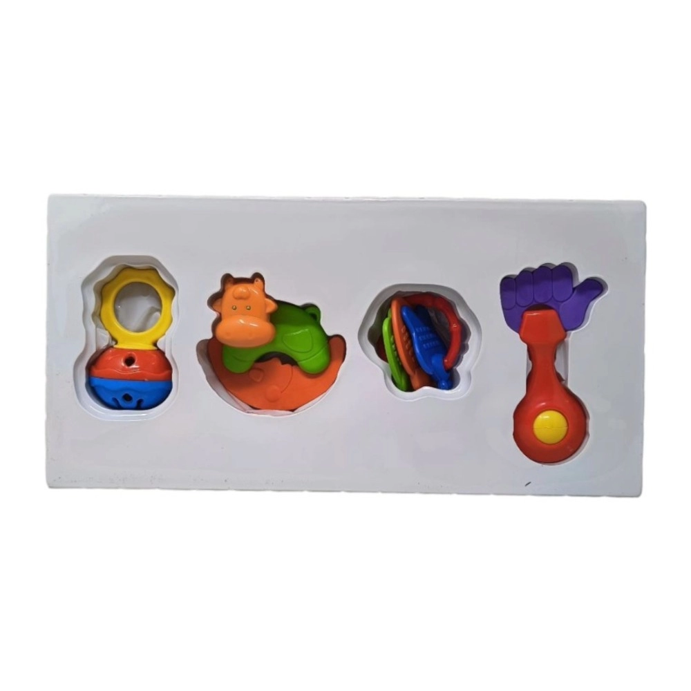 infant rattle set (4 pcs) | plastic | toys | 3+ months infant rattle set (4 pcs) | plastic | toys | 3+ months
