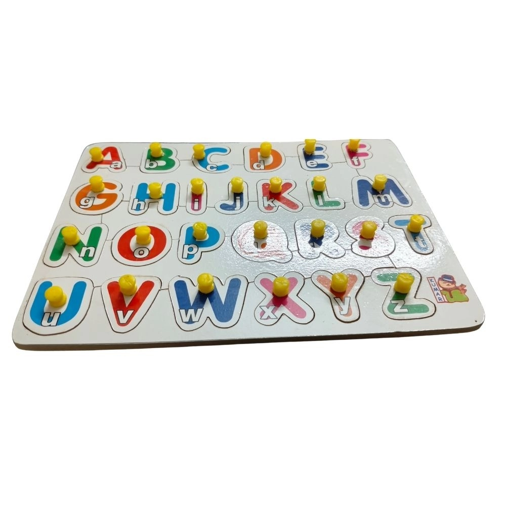 alphapet with small letter wooden puzzle | wooden | educational toys| 3+ years alphapet with small letter wooden puzzle | wooden | educational toys| 3+ years