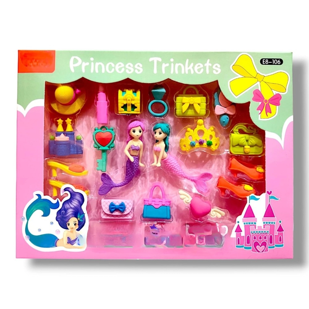 eraser set mermaid theme | rubber | stationery | 5+ years eraser set mermaid theme | rubber | stationery | 5+ years