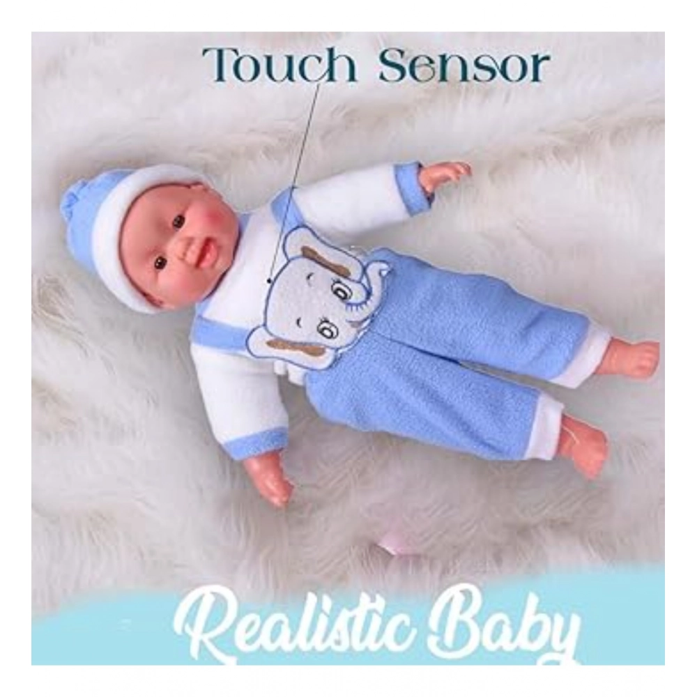 generic plastic happy baby laughing musical boy doll with touch sensors sound ideal gift for kids (multicolor ) generic plastic happy baby laughing musical boy doll with touch sensors sound ideal gift for kids (multicolor )