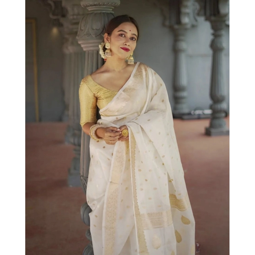 generic women's cotton printed saree with unstitched blouse 5.5mtr (white) generic women's cotton printed saree with unstitched blouse 5.5mtr (white)