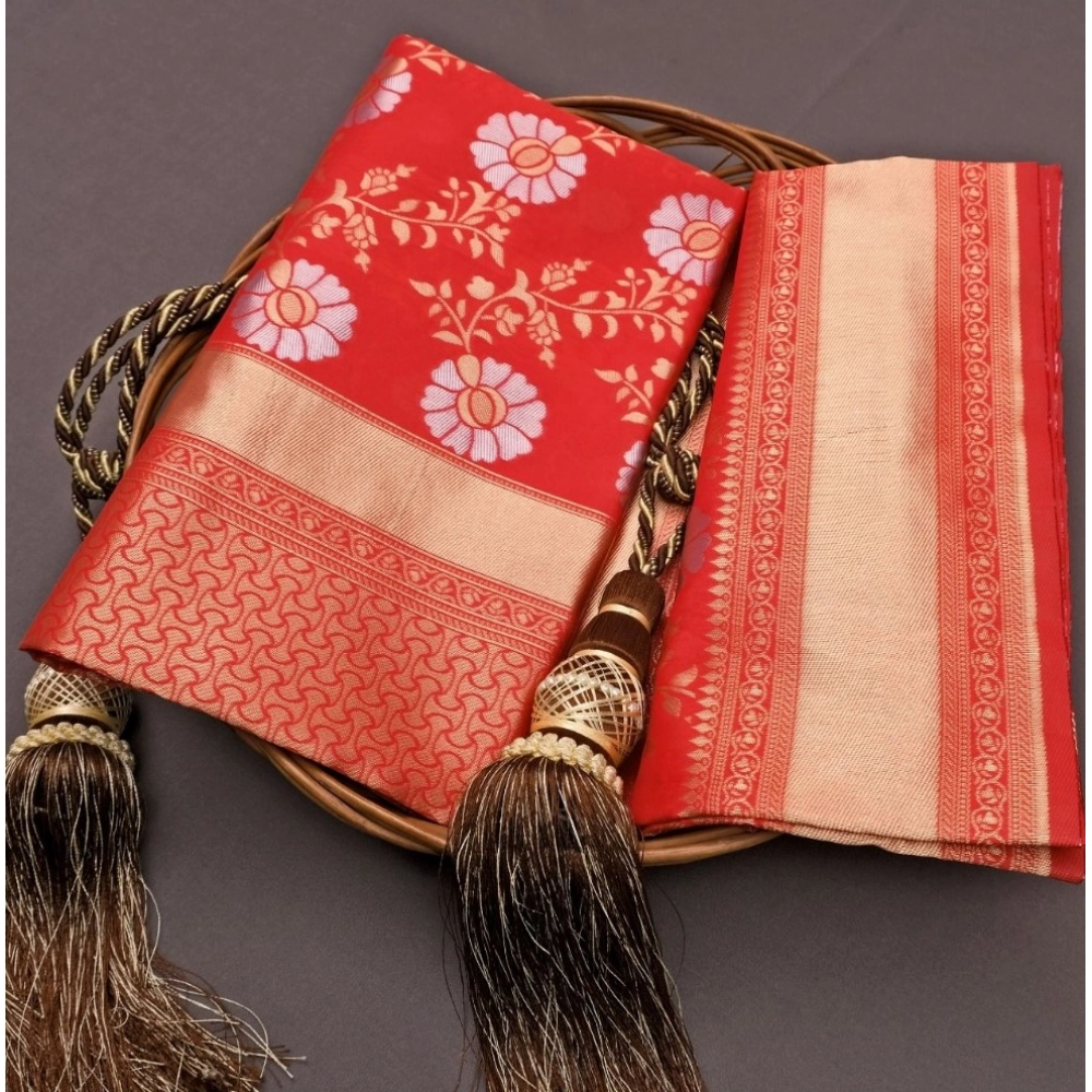 generic women's silk printed saree with unstitched blouse 5.5mtr (white) generic women's silk printed saree with unstitched blouse 5.5mtr (white)