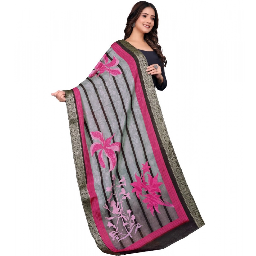 generic women's chanderi silk printed dupatta (black, length: 2 mtr) generic women's chanderi silk printed dupatta (black, length: 2 mtr)