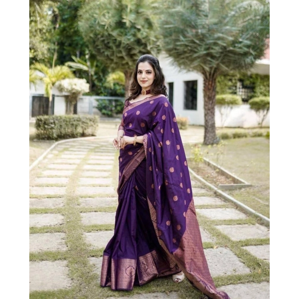 generic women's soft lichi silk printed saree with unstitched blouse 5.5mtr (blue) generic women's soft lichi silk printed saree with unstitched blouse 5.5mtr (blue)