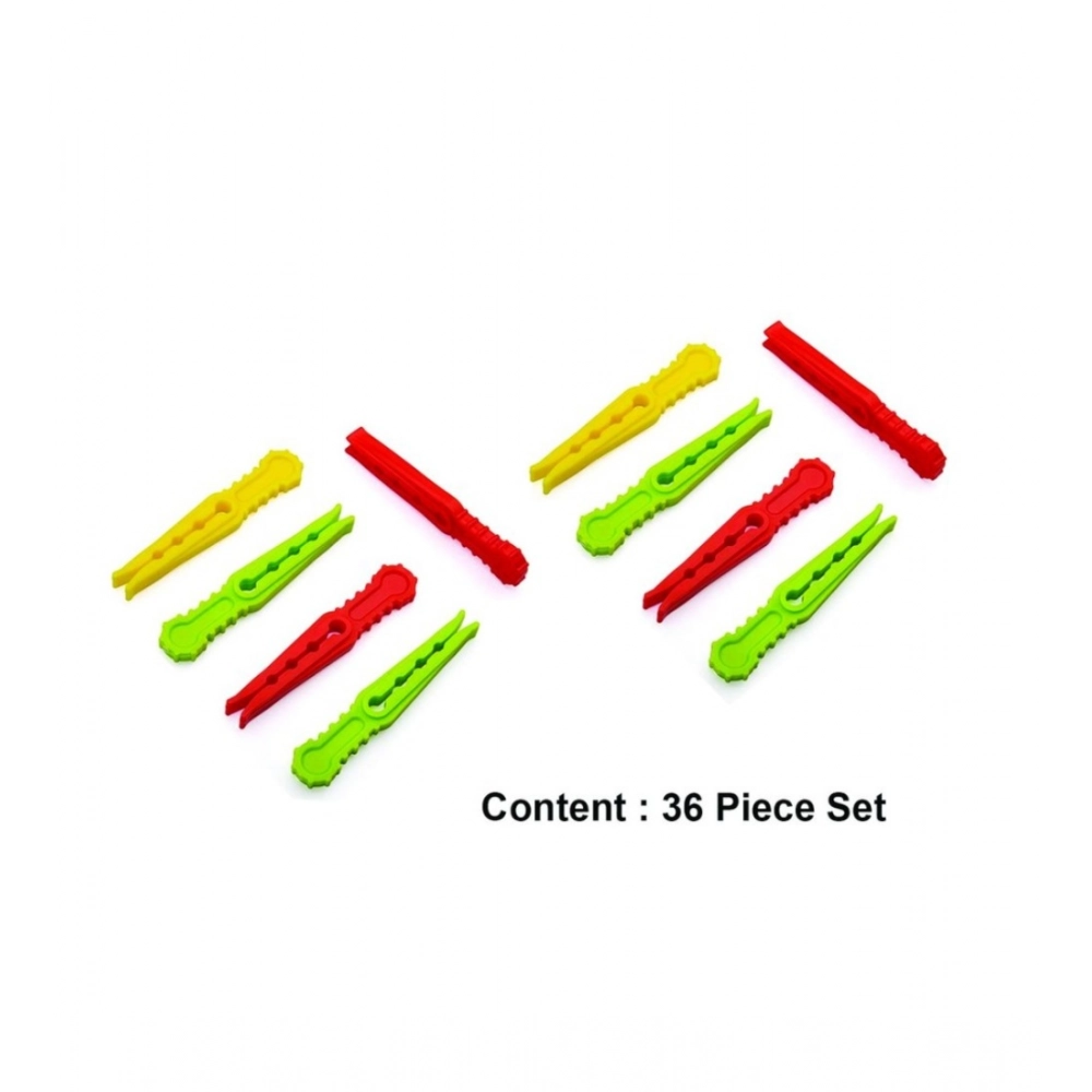 generic pack of 4 cloth hanger clips 36pcs set – multi purpose clothes pegs (color: assorted ) generic pack of 4 cloth hanger clips 36pcs set – multi purpose clothes pegs (color: assorted )