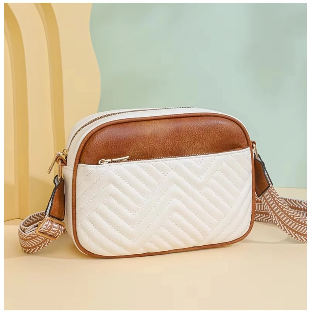 generic women's pu leather zipper sling bag generic women's pu leather zipper sling bag