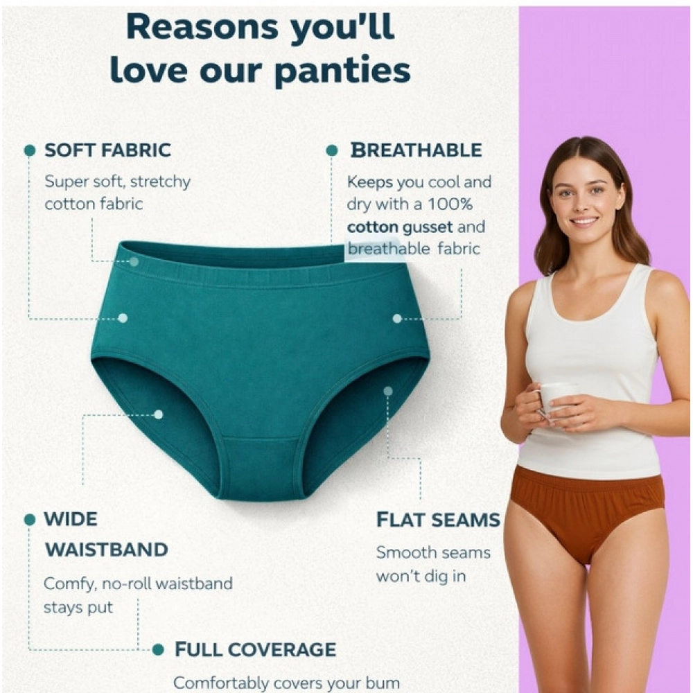 generic pack of 3 women's cotton solid hipster panty (multicolor) generic pack of 3 women's cotton solid hipster panty (multicolor)