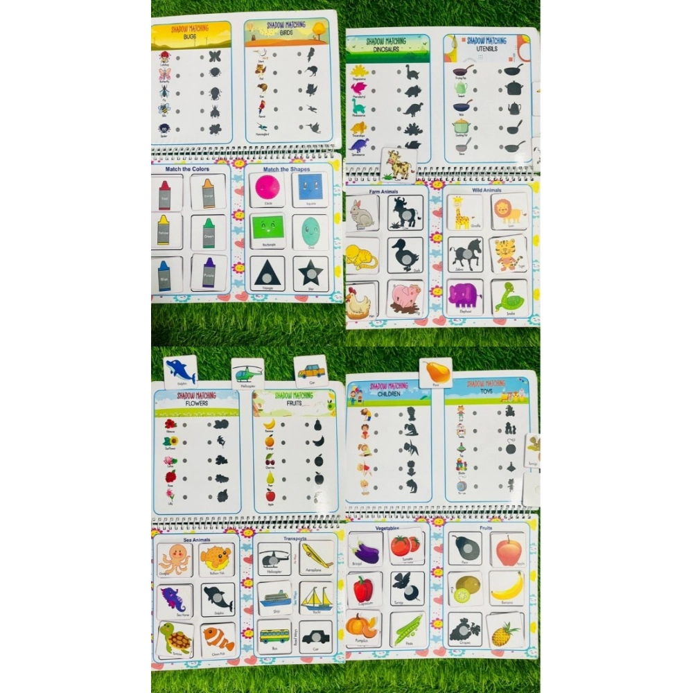 generic montessori busy book – early learning activity set (2–4 years, multicolor) generic montessori busy book – early learning activity set (2–4 years, multicolor)